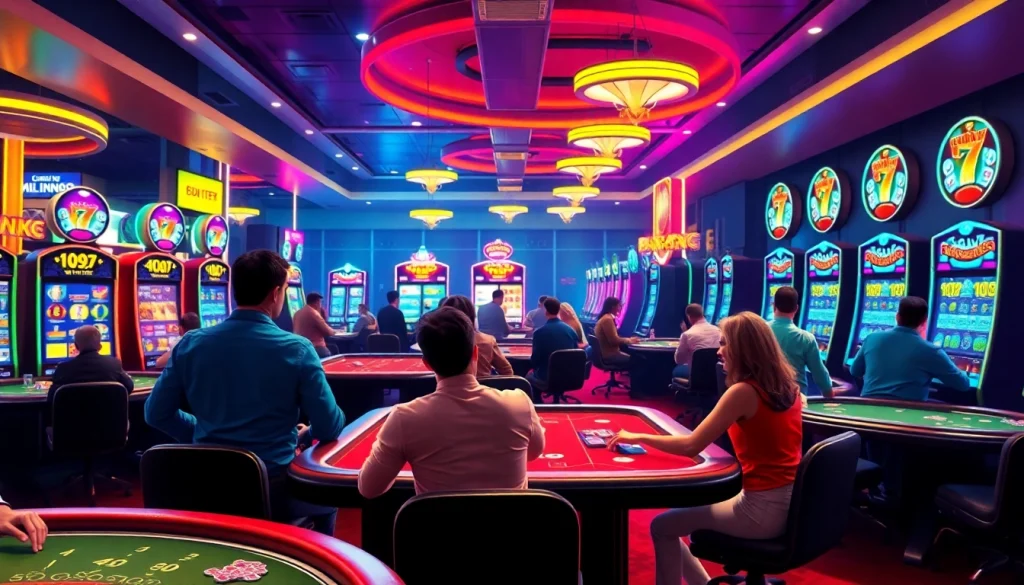 Engage with games at https://VNQ8.red/ showcasing an exciting online casino environment.